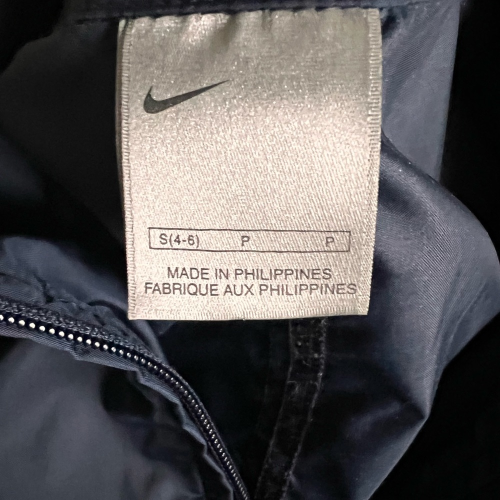 Navy Blue Nike Crew Windbreaker